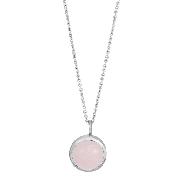 Rhd. sølv vedhæng SWEETS52 rosa quartz 11mm , från Nordahl