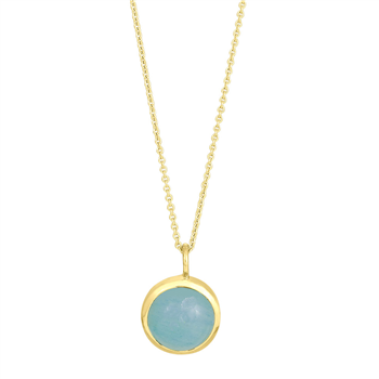 Forg sølv vedhæng SWEETS52 blue chalcedony  11mm , från Nordahl