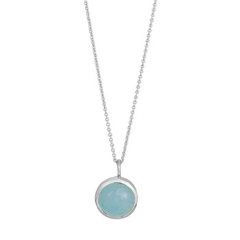 Rhd. sølv vedhæng SWEETS52 blue chalcedony 11mm , från Nordahl