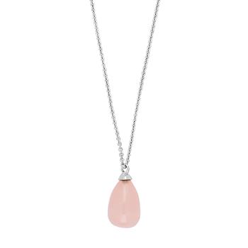 Rhd. sølv vedhæng SWEETS52 rosa quartz , från Nordahl