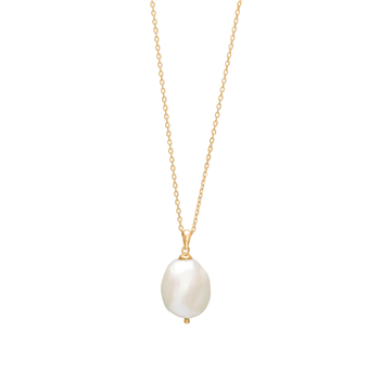 Forgyldt sølvkæde BAROQUE52 perle 20mm , från Nordahl