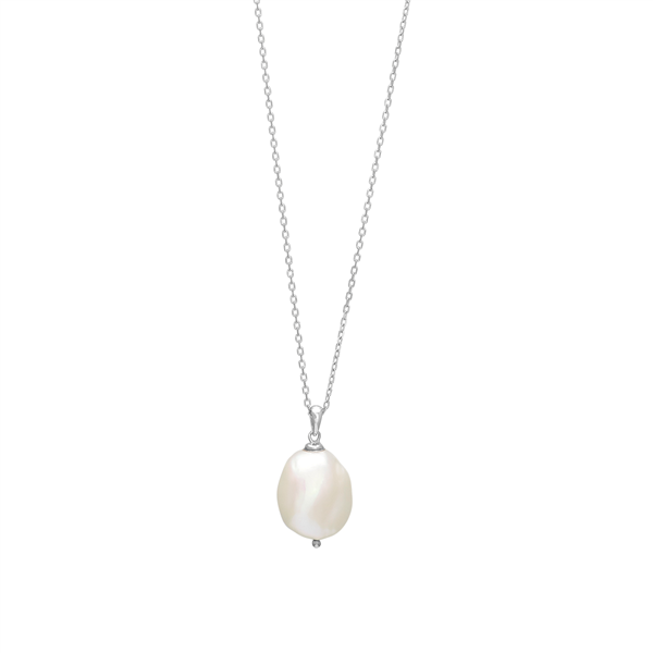 Rhd. sølvkæde BAROQUE52 perle 20mm , från Nordahl