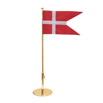 Forgyldt flagstang uden motiver, 40 cm, från Noa Kids