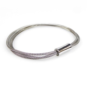 Armbånd & halskæde - 3 rk. rhodineret Sterlingsølv 17cm, från San - Links of Joy