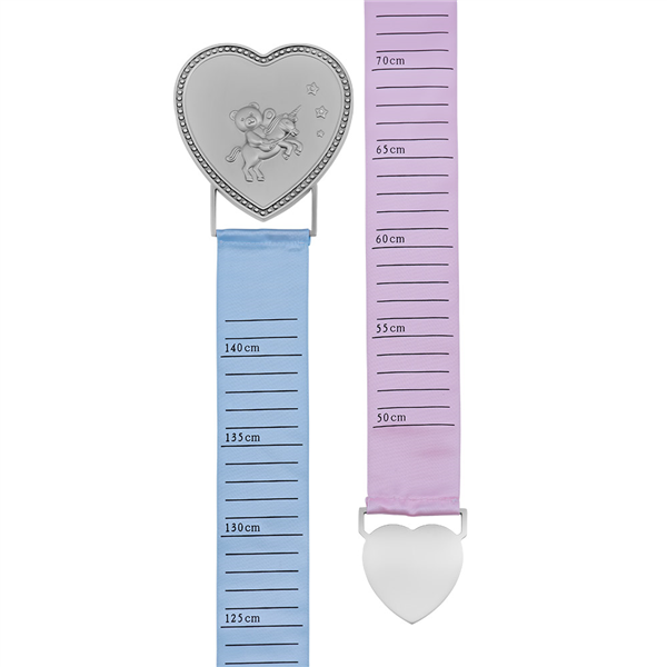 Fortinnet målebånd m. lyserød og lyseblåt bånd, från Noa Kids