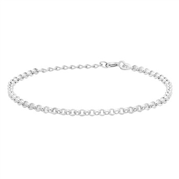 Rhod. sølvarmbånd PLAIN, från Siersbøl