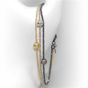 Armbånd & Halskæde - 3 rk. med 3 stk Magic Beads-Ø6mm 17cm, från San - Links of Joy