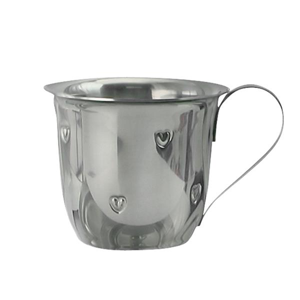 Rustfrit stål krus m. hjerter, från Noa Kids