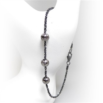 Arm - Halskæde m. 3 stk Magic Beads -Ø6mm 16cm, från San - Links of Joy