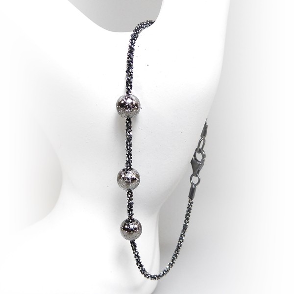 Arm - Halskæde m. 3 stk Magic Beads -Ø6mm 16cm, från San - Links of Joy