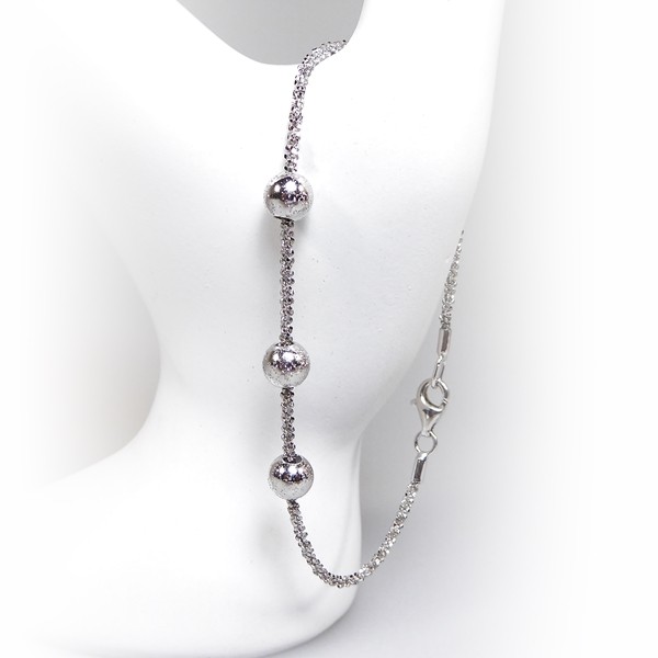 Arm - Halskæde m.3 stk Magic Beads - Ø6mm 38cm, från San - Links of Joy