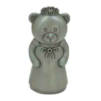 Fortinnet sparebøsse prinsesse-bamse, från Noa Kids