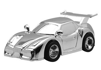 Forkromet sparebøsse racerbil, från Noa Kids