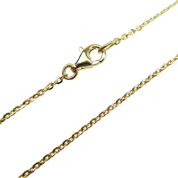 Armbånd & halskæde - Mirror Anchor - Sterling/forgyldt 0,4mm 16cm, från San - Links of Joy