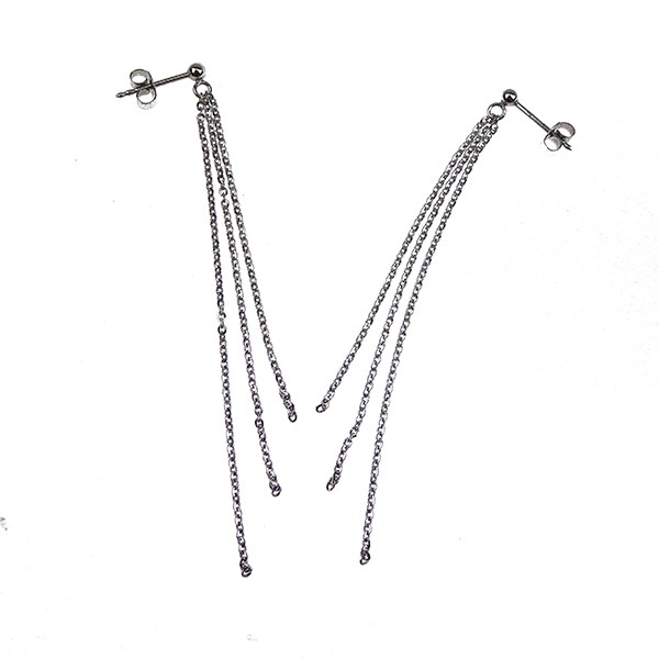 Øreringe - DiamondCut sterlingsølv/rhodium , från San - Links of Joy