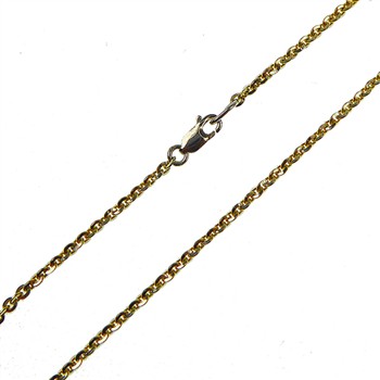 Armbånd & halskæde - Mirror Anchor - Sterling/forgyldt 0,5mm 16cm, från San - Links of Joy