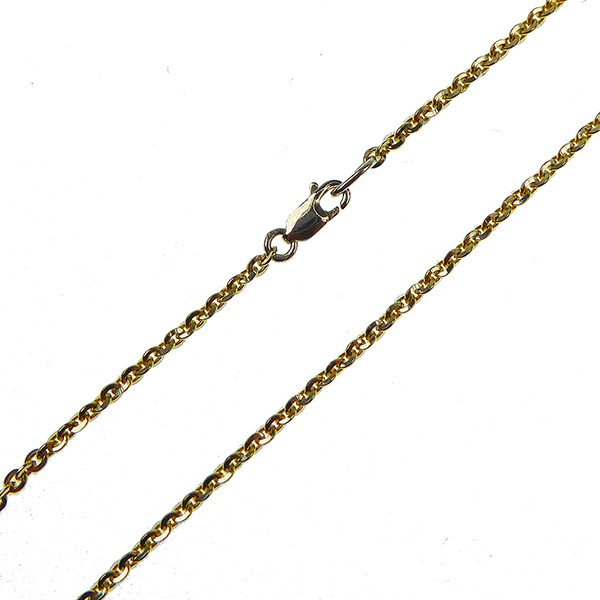 Armbånd & halskæde - Mirror Anchor - Sterling/forgyldt 0,5mm 45cm, från San - Links of Joy