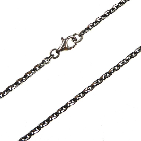 Armbånd & halskæde - Mirror Anchor - Sterling/Ruthenium 0,8mm 21cm, från San - Links of Joy