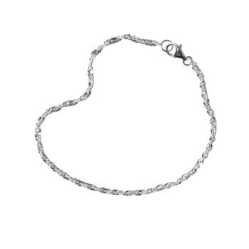 Singapore kæde 2mm - Armbånd & Halskæde - 925/Blank 16cm, från San - Links of Joy