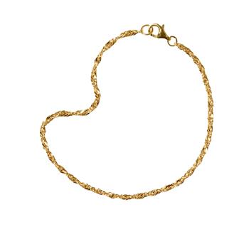 Singapore kæde 2mm - Armbånd & Halskæde - 925/Forgyldt 16cm, från San - Links of Joy