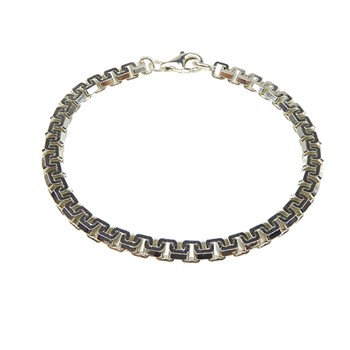 Armbånd & halskæde - Blank 5,5x3,1mm 18cm, från San - Links of Joy