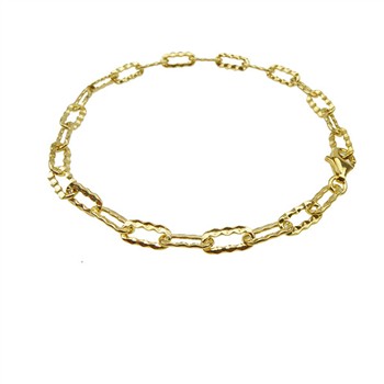 Armbånd & halskæde - 925/Forgyldt 17cm, från San - Links of Joy