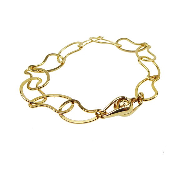 Armbånd & halskæde - Forgyldt m.Magnetlås 17cm, från San - Links of Joy