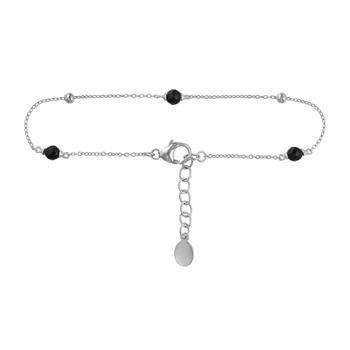 Armbånd i sølv med sort onyx, från Blicher Fuglsang