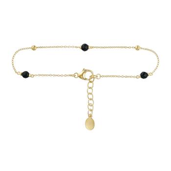 Armbånd i forgyldt sølv med sort onyx, från Blicher Fuglsang