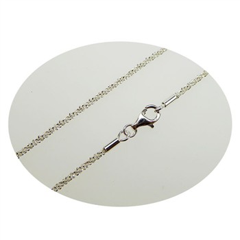 Armbånd & halskæde - Blank/925 DiamondCut 1,8mm i diameter 17cm, från San - Links of Joy
