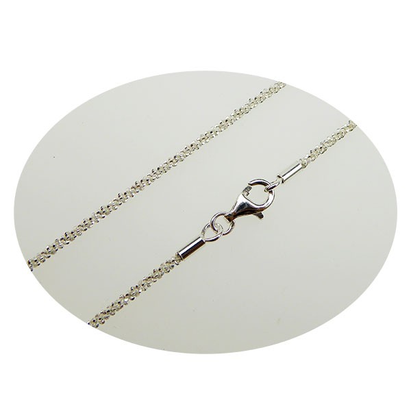 Armbånd & halskæde - Blank/925 DiamondCut 1,8mm i diameter 80cm, från San - Links of Joy