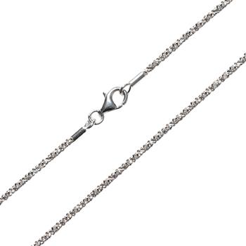 Armbånd eller halskæde - Rhodineret/925-DiamondCut=1,8mm  90cm, från San - Links of Joy