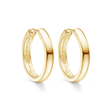 Sølvforgyldt creoler, från Støvring Design