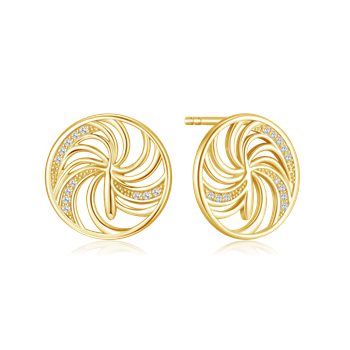 Sølvforgyldt  ørestikker, från Støvring Design