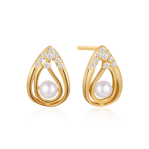 Sølvforgyldt ørestikker, från Støvring Design