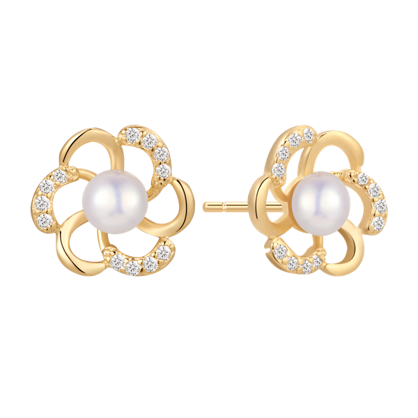 Sølvforgyldt ørestikker, från Støvring Design