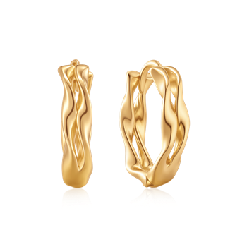 Sølvforgyldt creoler, från Støvring Design