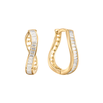 Sølvforgyldt creoler, från Støvring Design