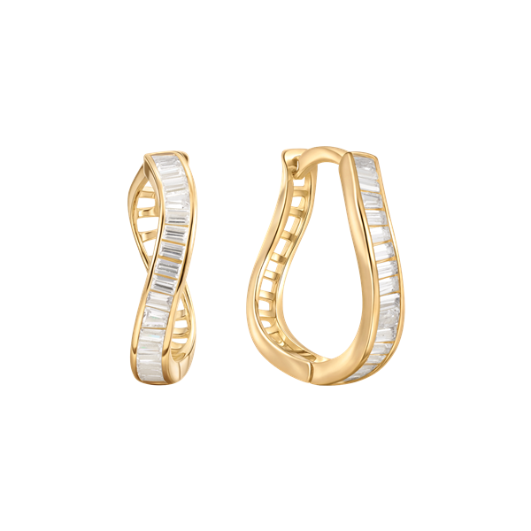 Sølvforgyldt creoler, från Støvring Design