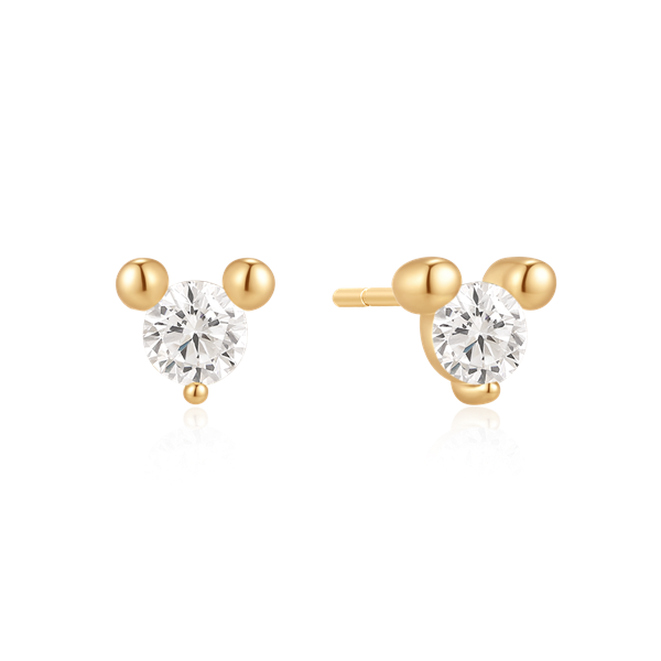 Sølvforgyldt ørestikker, från Støvring Design