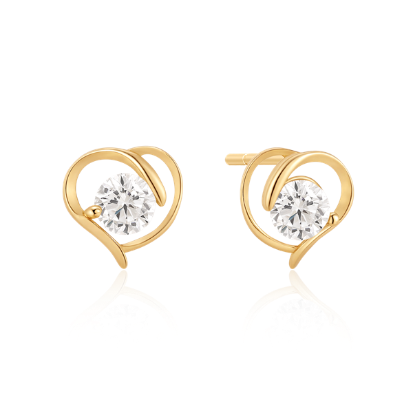 Sølvforgyldt ørestikker, från Støvring Design