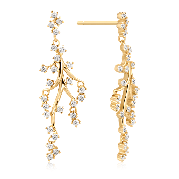 Sølvforgyldt ørehænger, från Støvring Design