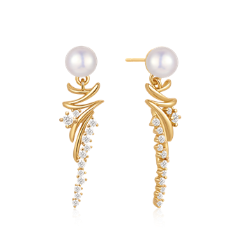 Sølvforgyldt ørehænger, från Støvring Design