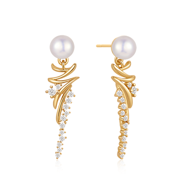 Sølvforgyldt ørehænger, från Støvring Design