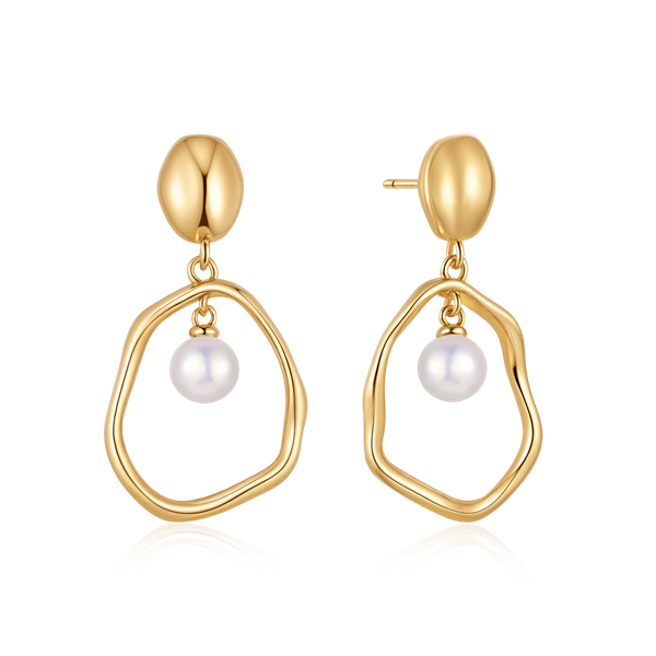 Sølvforgyldt ørehænger, från Støvring Design