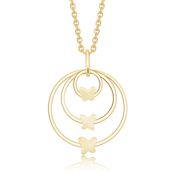 Sølvforgyldt collier, från Støvring Design
