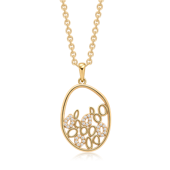 Sølvforgyldt halskæde, från Støvring Design