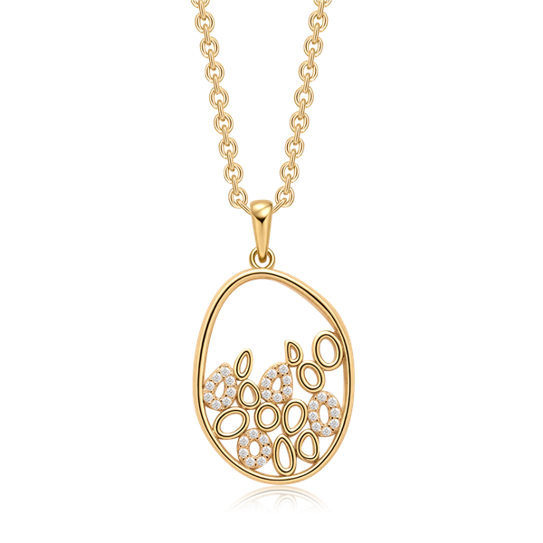 Sølvforgyldt halskæde, från Støvring Design