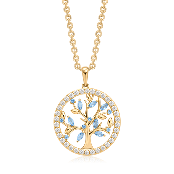 Sølvforgyldt halskæde, från Støvring Design