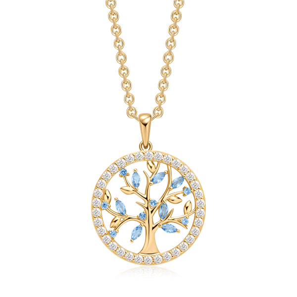 Sølvforgyldt halskæde, från Støvring Design